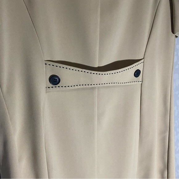 Vintage Danny And Nicole Tan Suit Dress Size 10 Business Wear Career Office - Picture 8 of 8